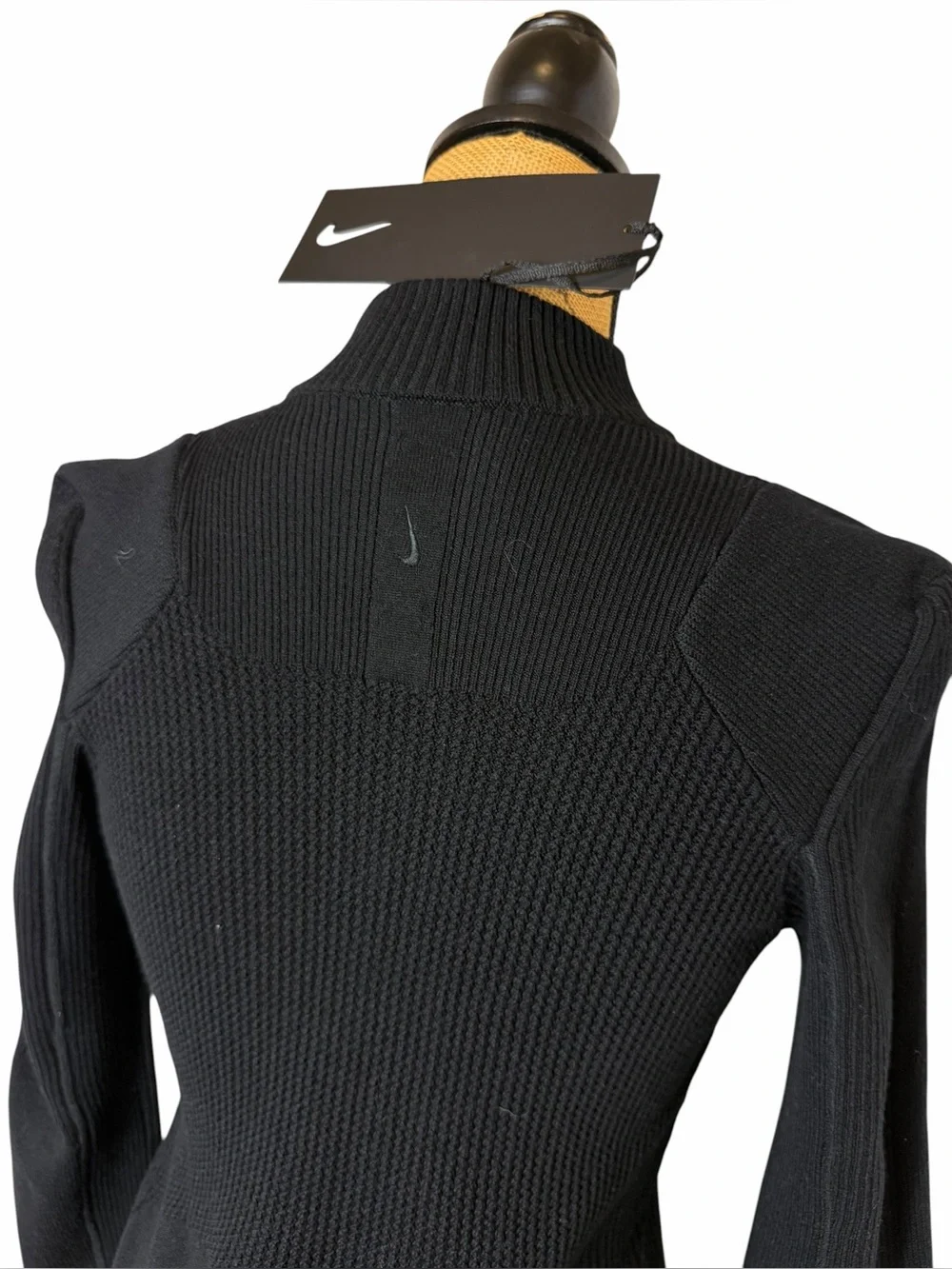 $400 NWT Nike Every Stitch Considered Made in Italy Rib Knit Wool Bodysuit